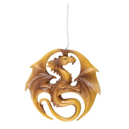 Dragon Medal Hanging Ornament by Anne Stokes - Image 2