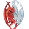 Fire and Ice Dragon Hanging Ornament by Anne Stokes - Image 3