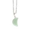 Green Aventurine Crystal Moon Necklace on Greeting Card - Image 4