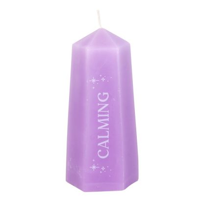 Calming Crystal Candle with Rough Amethyst - Image 3