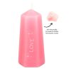 Love Crystal Candle with Rough Rose Quartz - Image 2