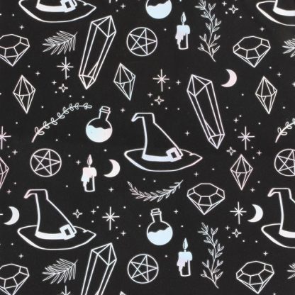 Crystal Witch Print Polycotton Tote Bag - Image 3