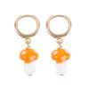 Orange Mushroom Dangle Earrings - Image 3