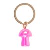 Pink Aura Crystal Mushroom Keyring - Image 2