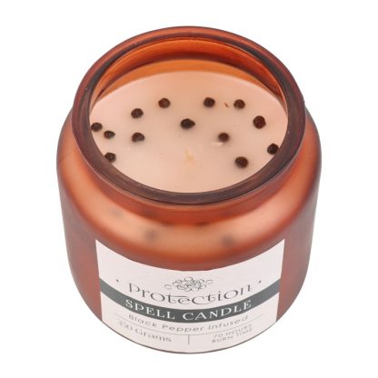 Black Pepper Infused Protection Spell Candle - Image 2