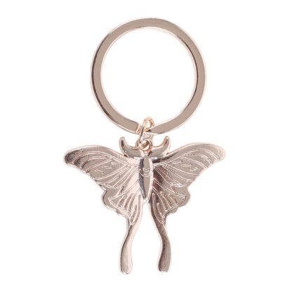 Light Luna Moth Keyring - Image 2