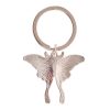 Light Luna Moth Keyring - Image 3