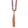 Self Expression Rosewood & Tiger's Eye Mallah Necklace - Image 3