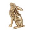 13cm Resin Midnight Hare Ornament - Image 3