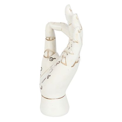 White Palmistry Hand Ornament - Image 3