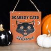 Scaredy Cats Welcome Hanging Sign - Image 4