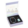 Inner Peace Blue Lace Agate Crystal Essential Oil Bracelet - Image 2