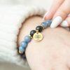 Inner Peace Blue Lace Agate Crystal Essential Oil Bracelet - Image 4