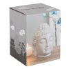Large Grey Buddha Head Oil Burner - Image 5