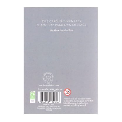 Clear Quartz Crystal Necklace Card - Image 2