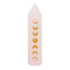 5cm Rose Quartz Moon Phase Crystal Point - Image 2
