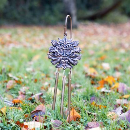 Bronze Effect Green Man Windchime Stake - Image 3