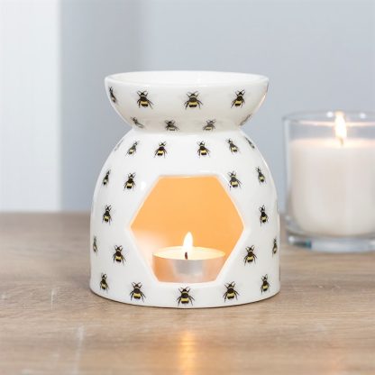 All Over Bee Print Oil Burner - Image 3