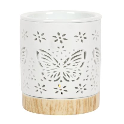 Matte Ceramic Butterfly Oil Burner - Image 2