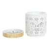 Matte Ceramic Butterfly Oil Burner - Image 3