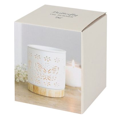 Matte Ceramic Butterfly Oil Burner - Image 4