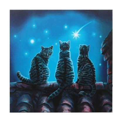 Wish Upon A Star Light Up Canvas Plaque by Lisa Parker - Image 2