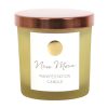New Moon Wild Orange Manifestation Candle with Clear Quartz - Image 3