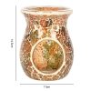 Large Brown Crackle Oil Burner - Image 3