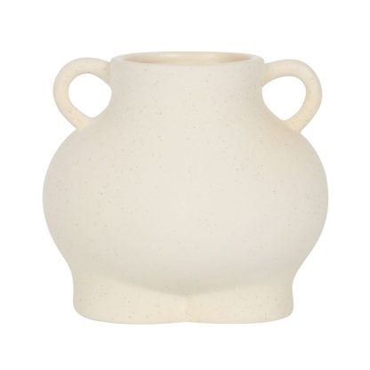 Cream Speckle Bum Plant Pot - Image 3
