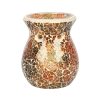 Small Brown Crackle Oil Burner - Image 2