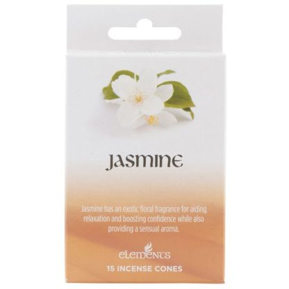 Set of 12 Packets of Elements Jasmine Incense Cones