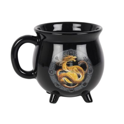 Litha Colour Changing Cauldron Mug by Anne Stokes - Image 2