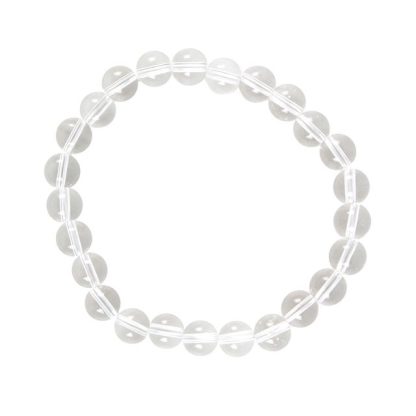 Crown Chakra Clear Quartz Gemstone Bracelet - Image 3