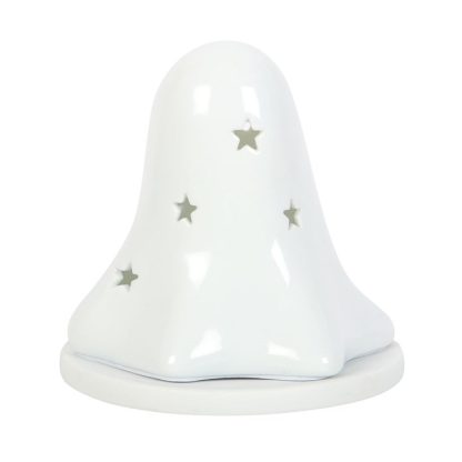 Ceramic Ghost Tealight and Incense Cone Holder - Image 6