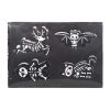 Set of 4 Black Creepy Skeleton Cookie Ornaments - Image 3
