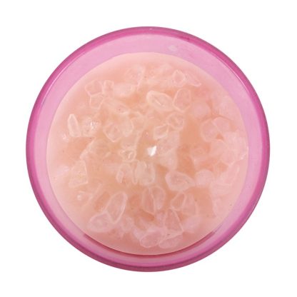 Crown Chakra Blackberry Crystal Chip Candle - Image 2