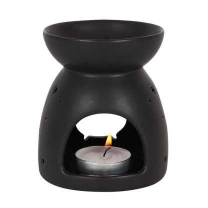 Black Cauldron Cut Out Oil Burner - Image 2