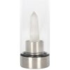 Clear Quartz Energising Glass Water Bottle - Image 2