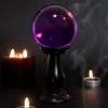 Small Purple Crystal Ball on Stand - Image 2