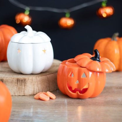 Orange Jack-O-Lantern Oil Burner - Image 6