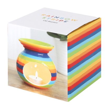 Rainbow Stripe Oil Burner - Image 3