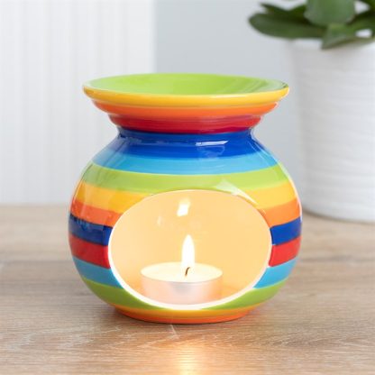 Rainbow Stripe Oil Burner - Image 4