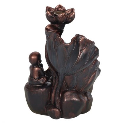 Bronze Effect Buddha Backflow Incense Burner - Image 3