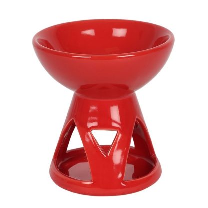 Red Deep Bowl Oil Burner - Image 2