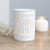 White Matte Cut Out Oil Burner - Image 4