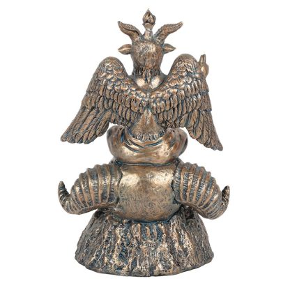 Gold Baphomet LED Backflow Incense Burner - Image 3