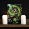 19x25cm Earth Element Sorceress Canvas Plaque by Anne Stokes - Image 4