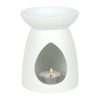 White Ceramic Buddha Face Oil Burner - Image 3