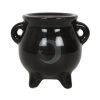 Mystical Moon Cauldron Ceramic Incense Holder - Image 3