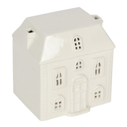 White Ceramic House Oil Burner - Image 2